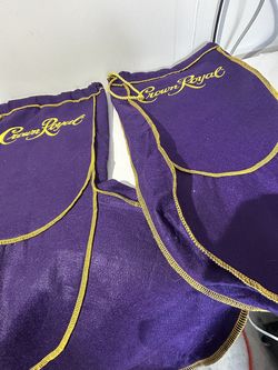 Two large crown royal bags