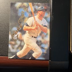 Mickey Mantle Gold Signature Promo Card