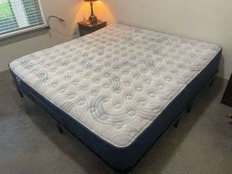 King Frisco 2.0 Euro Pillow Top Mattress + Adjustable Base – Like New