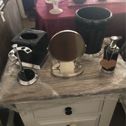 New Black Bathroom Set 
