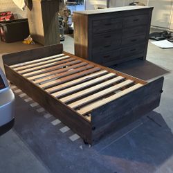 Dresser And Bed Frame. 