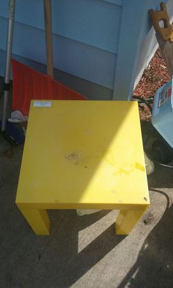 Outdoor plastic table