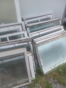 Windows 100 Years Old Wood And Original Glass