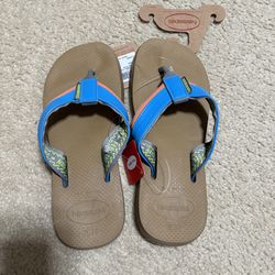 Size 8 mens - Havaianas Urban Tech Flip Flops Bronze