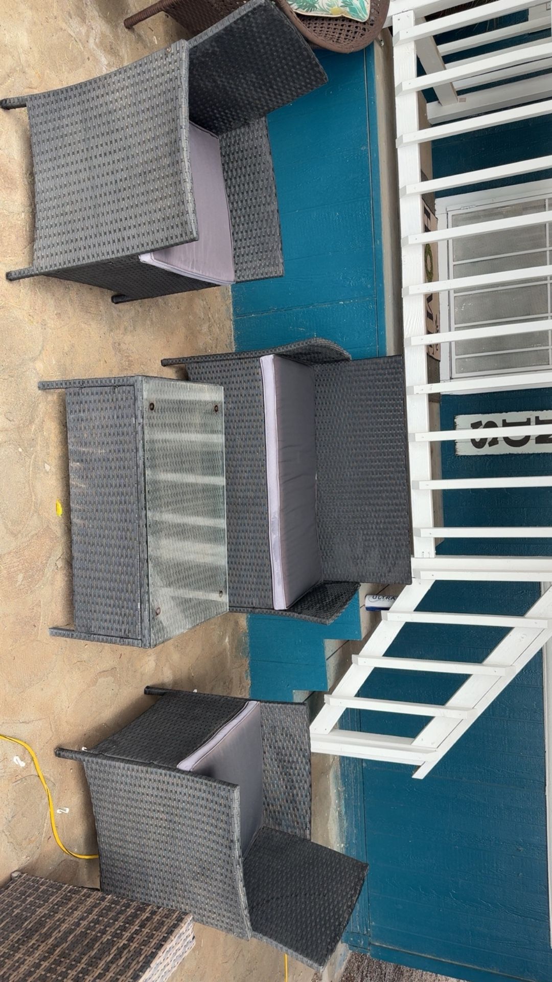 4 Piece Wicker Set