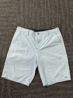 O'Neill Flat Front Quick Dry Hybrid Chino Shorts Men's Sz 34