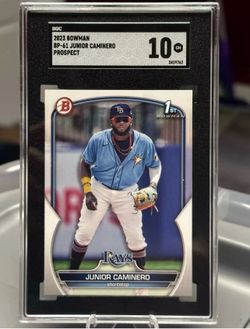 2023 Bowman Prospects Junior Caminero #BP-61 SGC 10 GEM