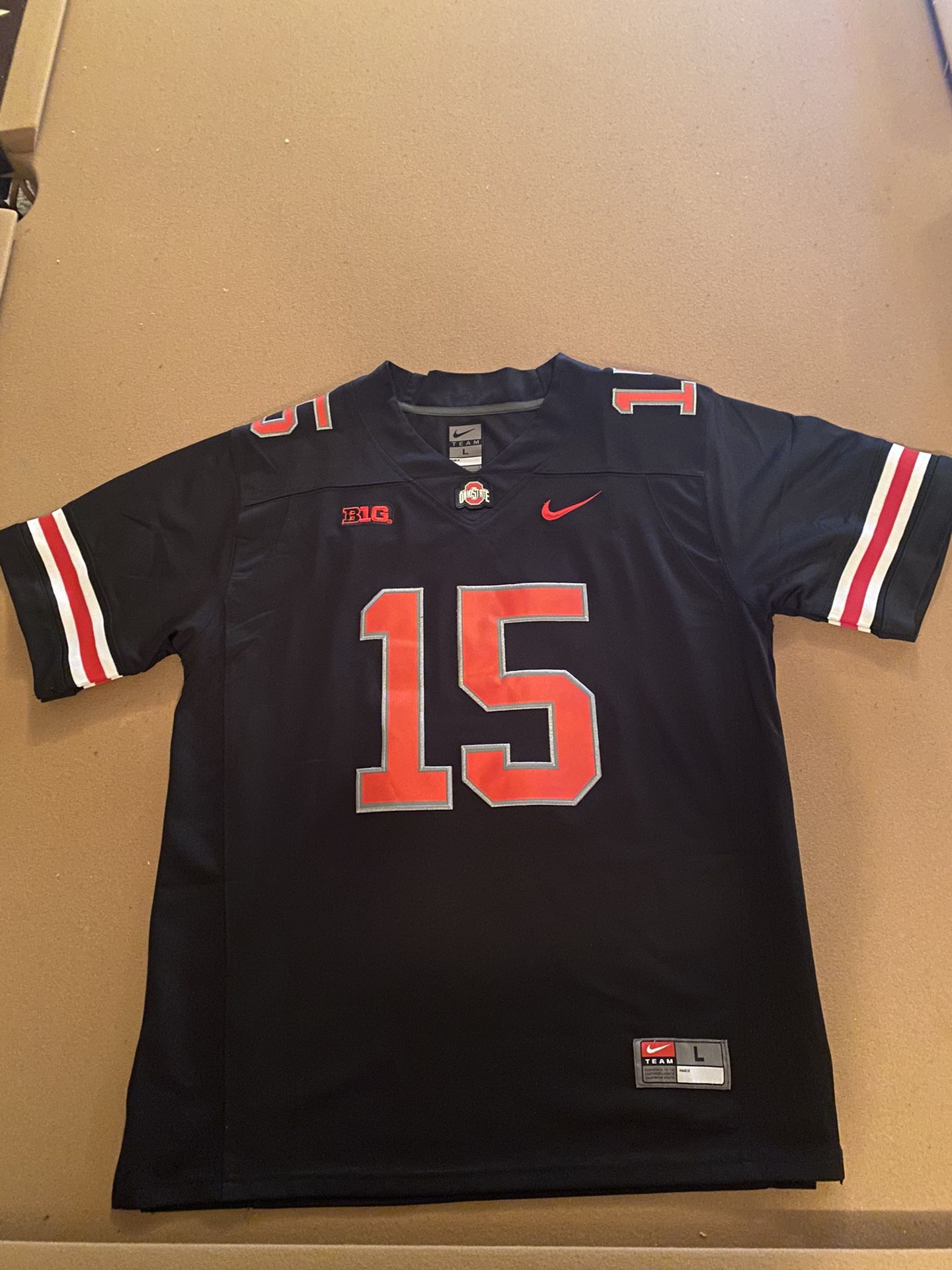 Black Ohio State Buckeye OSU Nike Football Jersey Ezekiel Elliott Size Large 