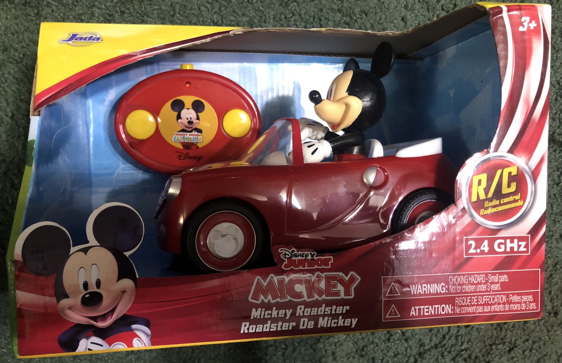 MICKEY MOUSE ROADSTER RC CAR NEW