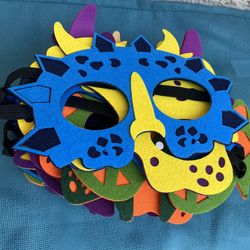 Dinosaur Felt Masks for kids party (16) pcs
