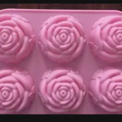 Rose Flower Tea Party cupcake pan Silicone mold