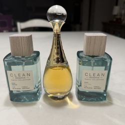 Lot Of 3 Perfume, Christian Dior, Clean Reserve 