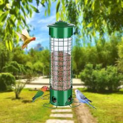 Metal Wild Bird Feeder Hanging for Outside Garden