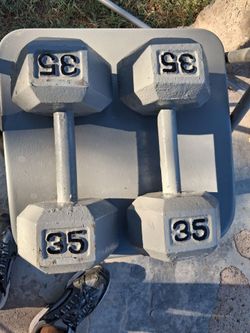 DUMBBELLS 35LBS.