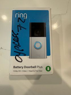 Ring battery doorbell plus
