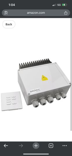 Bromic Heating BH(contact info removed)-2 Controls - Dimmer Switch for Smart-Heat Electric Heaters with Wireless Remote, Tungsten Wireless Dimmer Cont