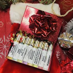 Christmas Perfume Oil Gift Set 8pc Luxury Box Holiday