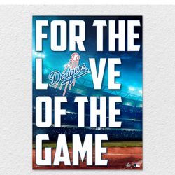 WallSmack For The Love Of The Game Metal Wall Art - Unique Baseball Themed Décor Sports Wall Poster for Boys Bedroom Painting Picture Wall Art to Spor