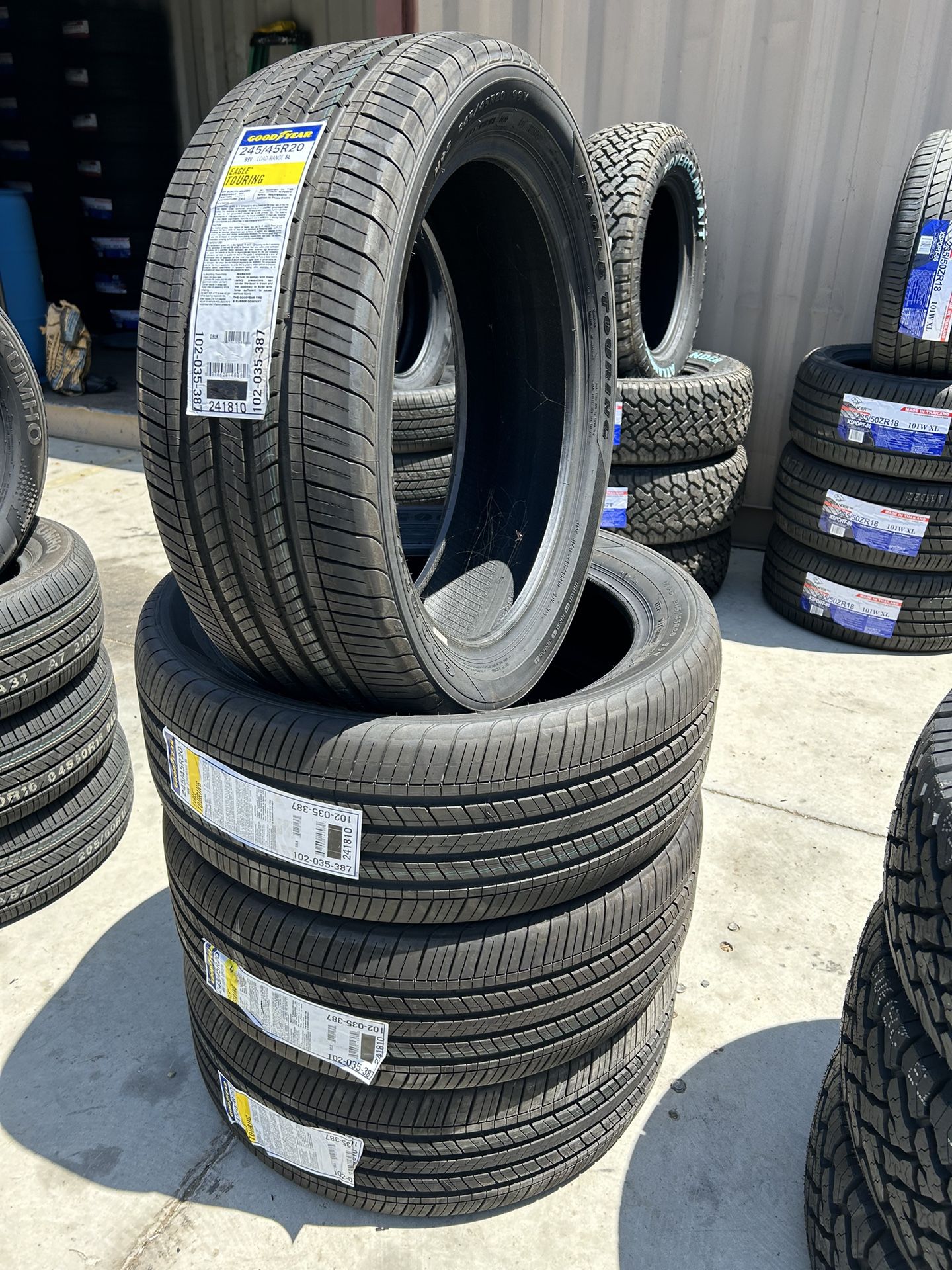 BRAND NEW SET OF GOODYEAR TIRES 245/45r20 245/45/20