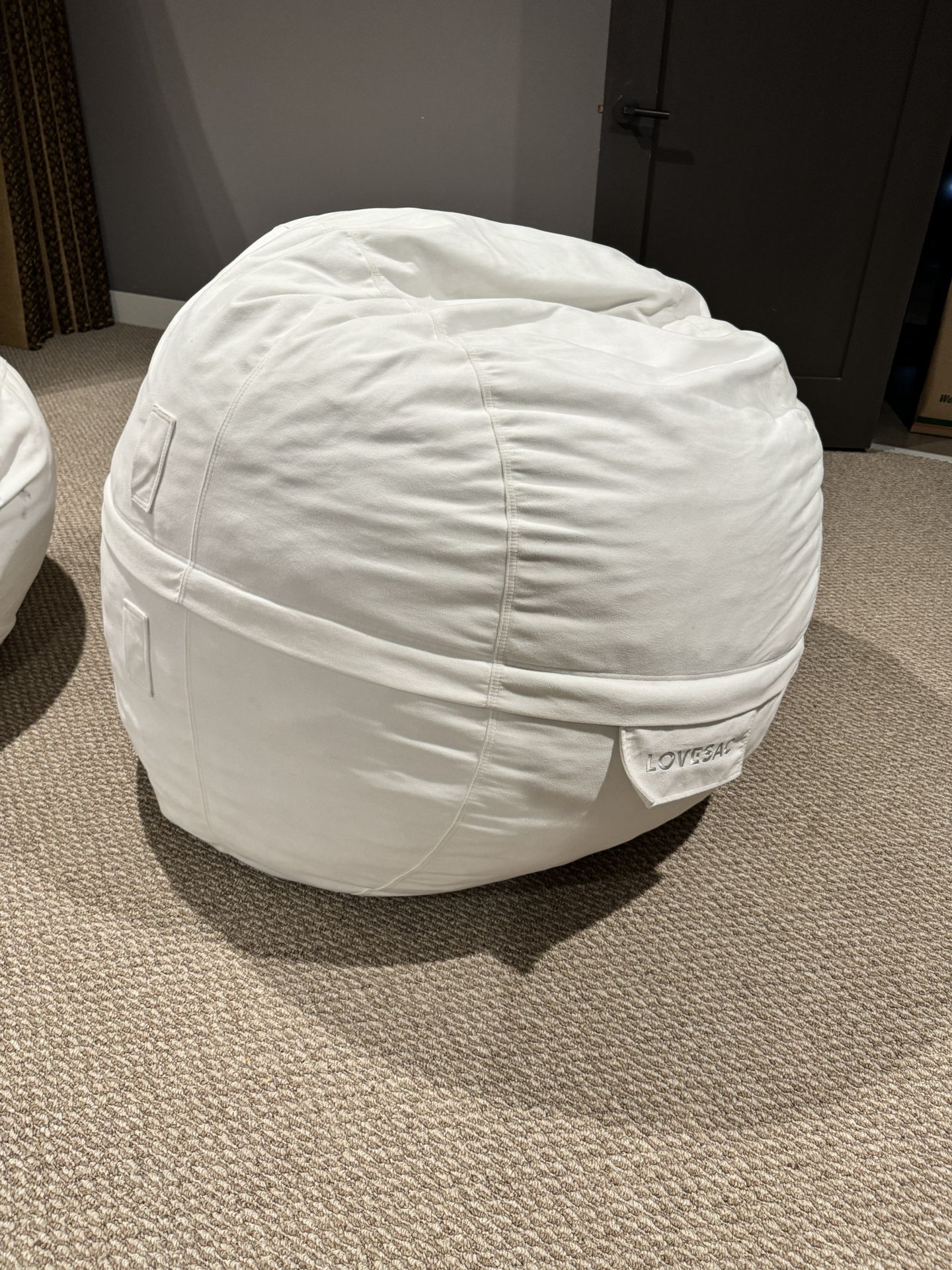 LOVESAC CitySac Bean Bag, White (2 Available)