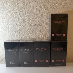Dior Sauvage & Valentino Romo Intense 100ml Sealed (60$ Each