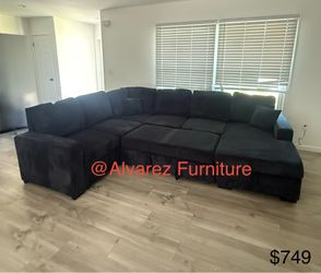 Sectional sleeper with storage