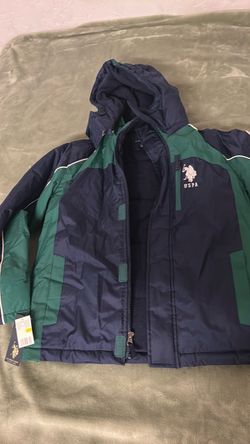 U.S. Polo Assn. Kids Hooded Winter Jacket/ med 10-12