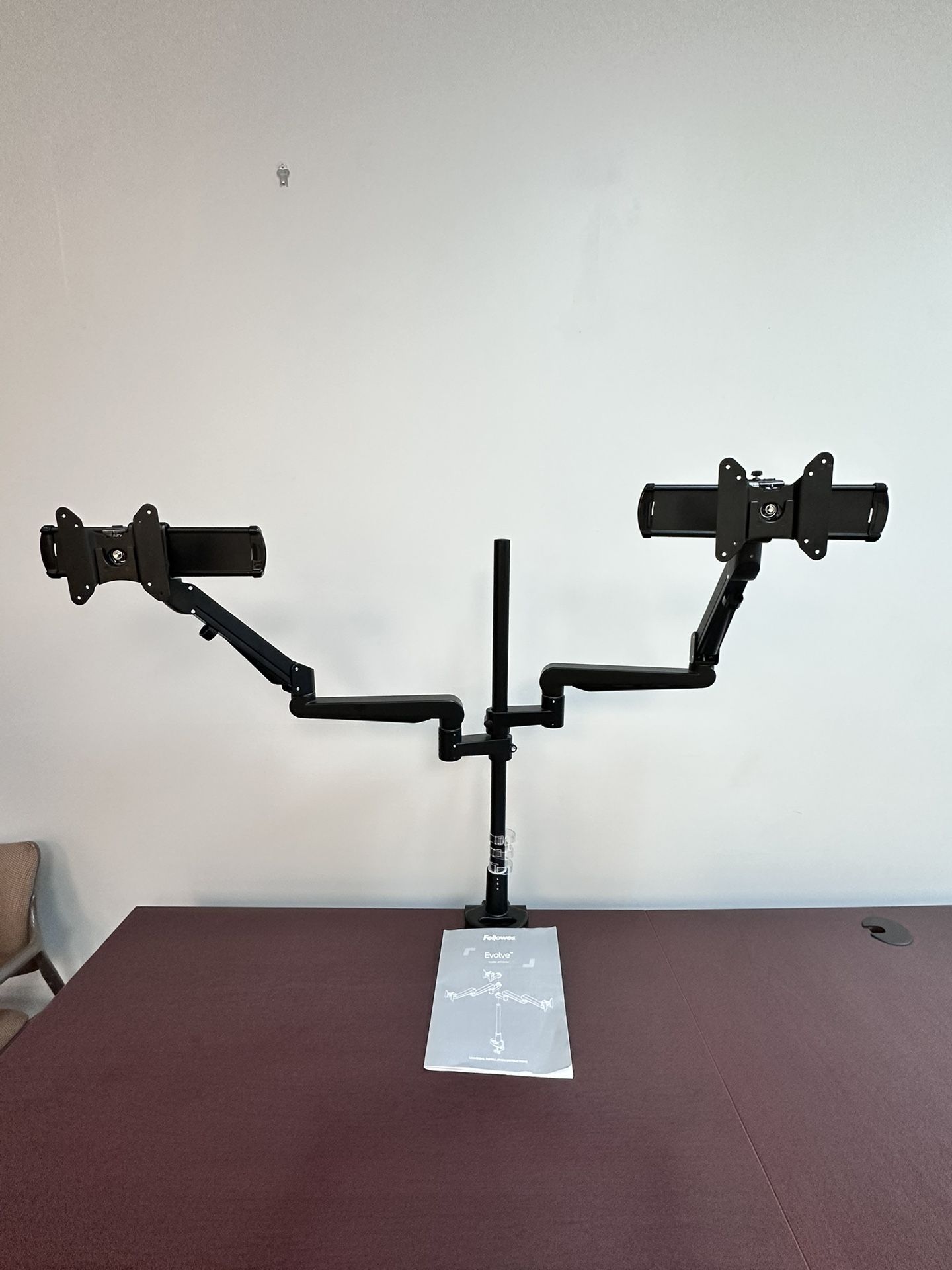 Evolve Series Dual Fixed + Slilder Monitor Arms