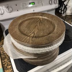 66 Wooded Rustic Platters 