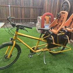 Yuba Mundo Cargo Bike with 2 Child Seats