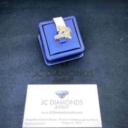 Ring Butterfly Diamonds Real 10k Gold
