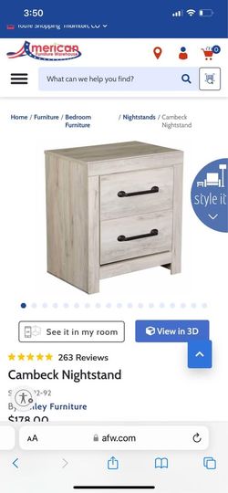 White Oak Bedside Table