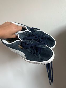 Puma Suede Low-Top Sneakers Navy Blue