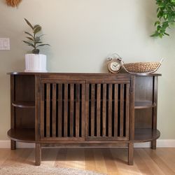 Midcentury Style Wooden Buffet Sideboard Cabinet Like New