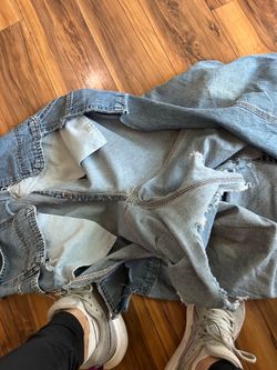 Clean denim fabric