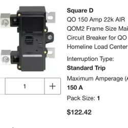 150A Squared Main Breaker