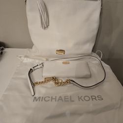 Genuine Michael Kors Large Shoulder Bag With Matching Wallet