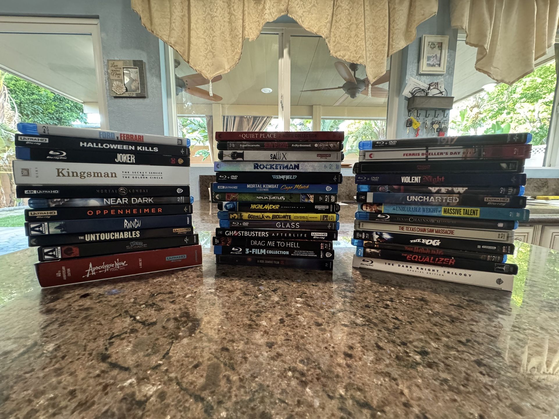 4K/Blu-Ray Movie Lot (Prices Listed)