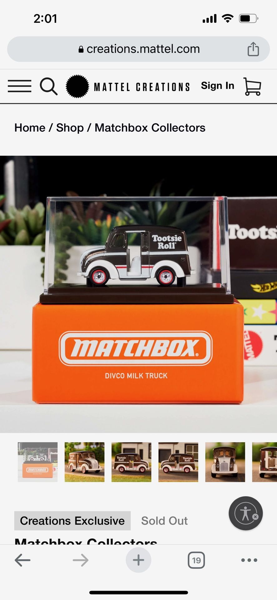 Matchbox Tootsie Roll Truck Divco Milk Truck