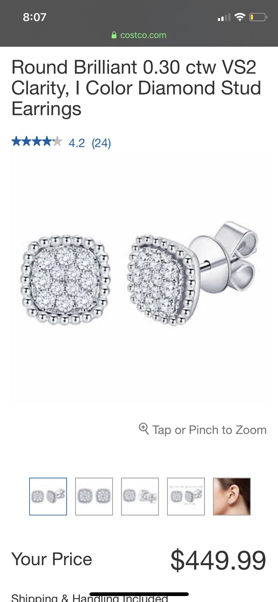 Diamond Costco earrings for Sale in Puyallup, WA OfferUp