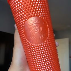 Orange Starbucks Cup 2022