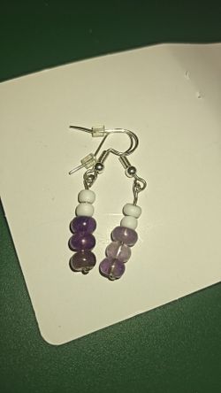 Beautiful Real Amethyst Earrings