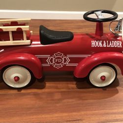 Schylling Hook And Ladder Ride On Fire Truck 