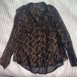Snake Skin Print Top