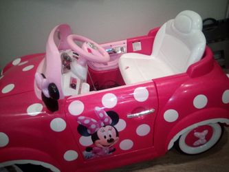 Minnie mouse power wheel