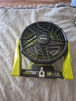 Ryobi 18v cordless or electric fan