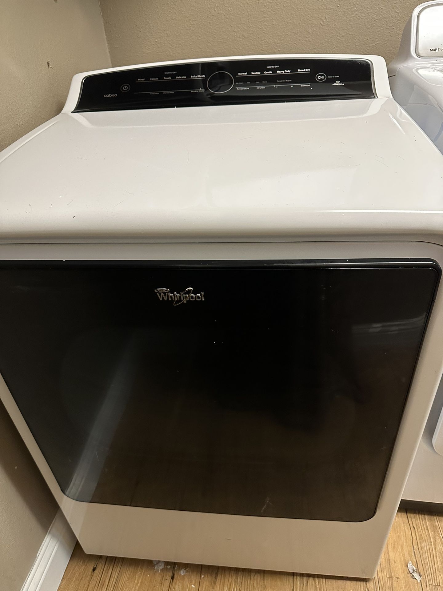 whirlpool dryer -gas