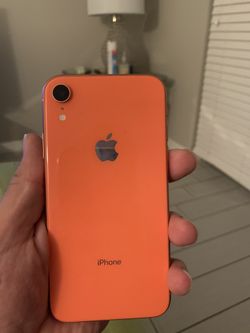 AT&T iPhone XR blue yellow and coral