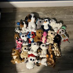 Lot Of 33 Beanie Boos Rare Plushies