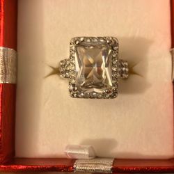  If Bling Ring For The Holiday New Year Silver Tone 